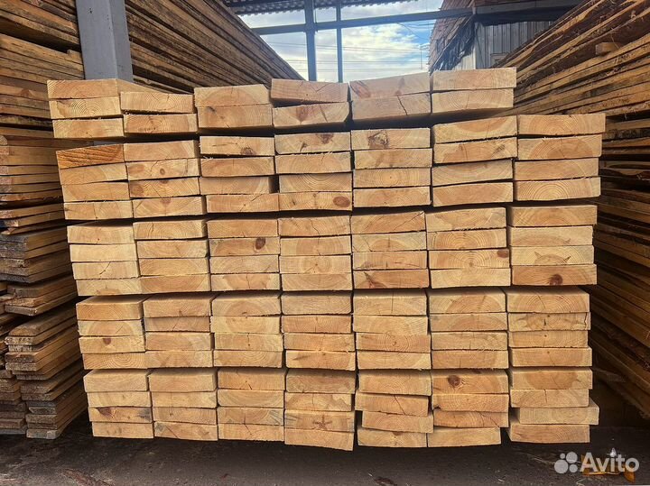 Доска обрезная 50х200х6000мм