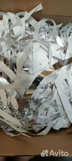 Бумага, для бумажного шоу с серебряными полосками