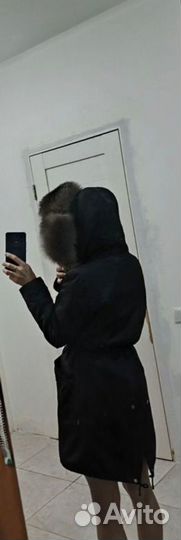 Парка с натуральным мехом 42-44