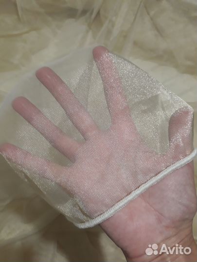 Тюль на шторной ленте с утяжелителем