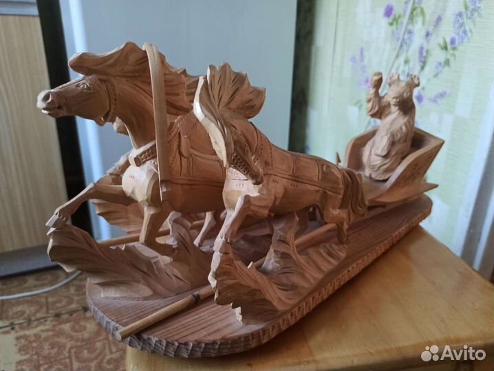 Резная тройка Ручная работа