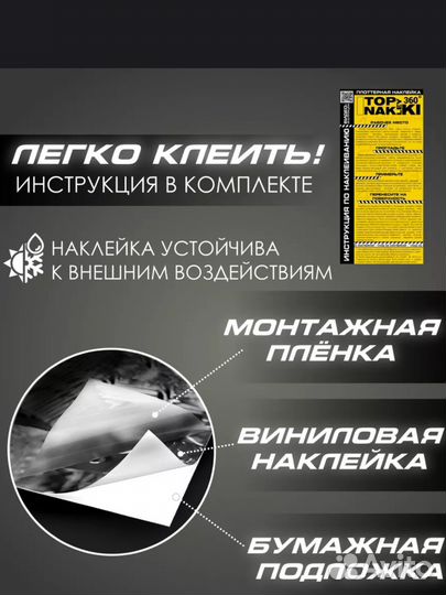 Наклейка на авто