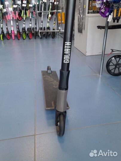 Трюковый самокат TT Goliath 120мм серый