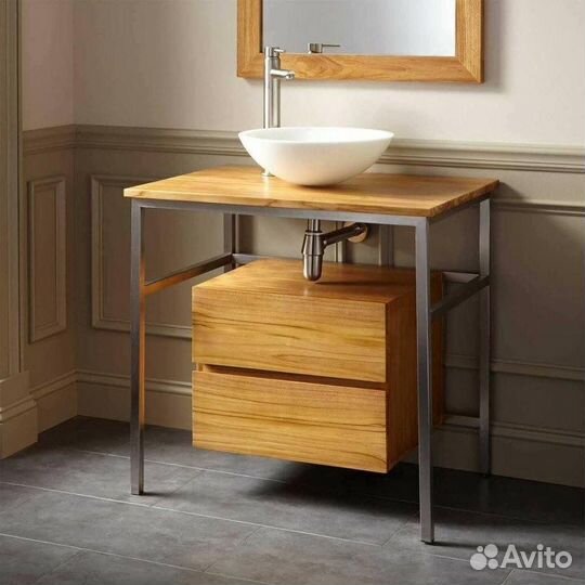 Тумба для ванной с ящиками