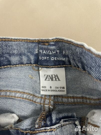 Джинсы оригинал Zara р.116