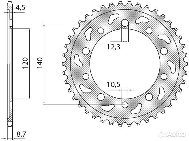 Цепь и звёзды Suzuki GSX 1300 B-King 2008-2012