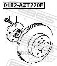 Ступица передняя 0182AZT220F Febest