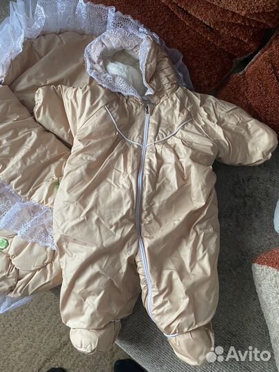 Конверт для новорожденных зимний