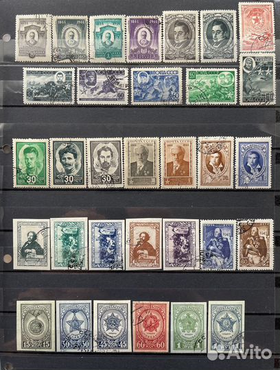 Почтовые марки, гашеные, СССР, 1940-е гг. П001