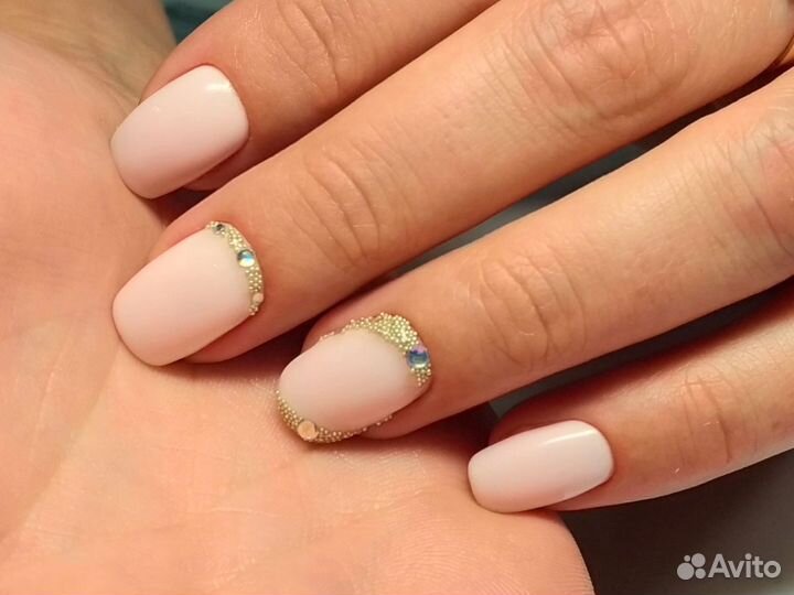 Маникюр гель лак Наращивание ногтей