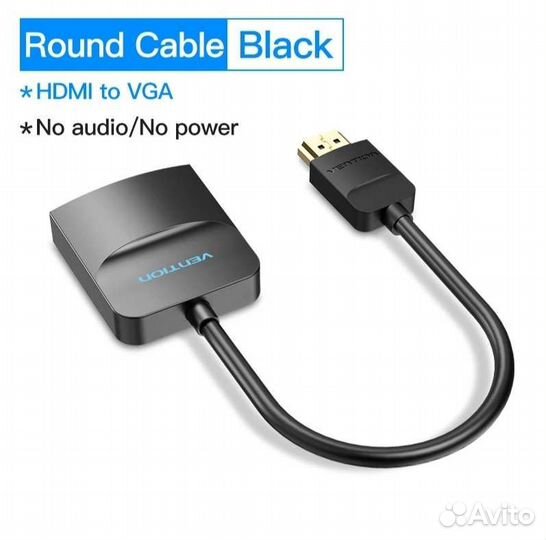 Переходник Vention hdmi-VGA 1080P HD