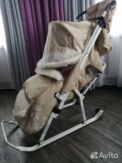 Детские санки коляска