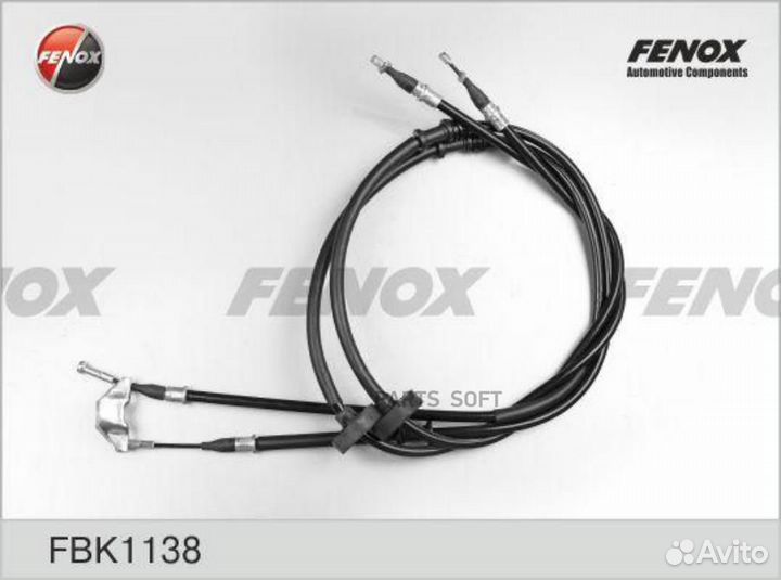 Fenox FBK1138 Трос стояночного тормоза зад прав/ле
