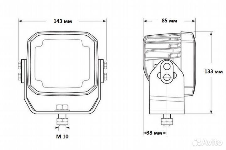 LED фара ближнего света Hella 1GA 995-606 rocklume