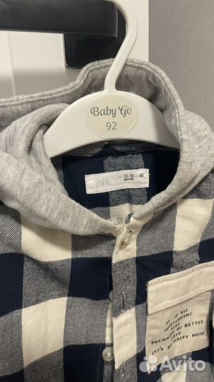 Рубашка zara на мальчика 86