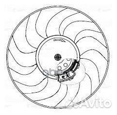 Э/вентилятор охл. для а/м Лада 2190 Гранта (15)