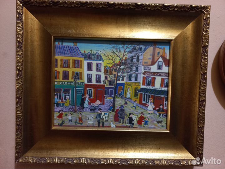 Картины маслом антикварная картина