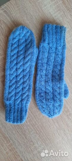 Варежки (рукавицы) шерстяные ручной работы