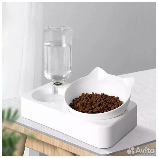 Миска для кошек и собак с автопоилкой новая