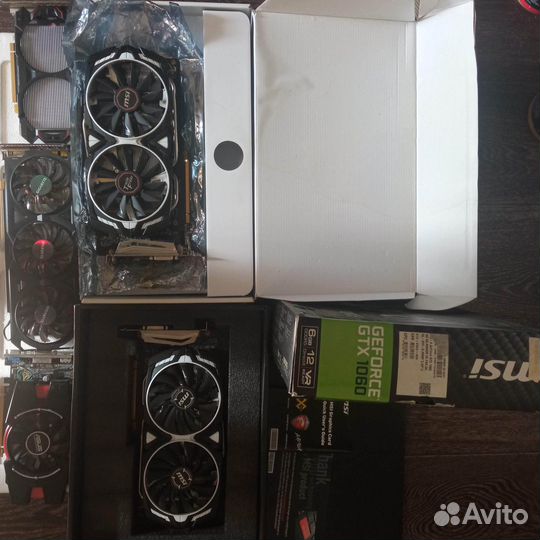 Игровые видеокарты,gtx 1060(2шт)gtx960 итд,рабочие