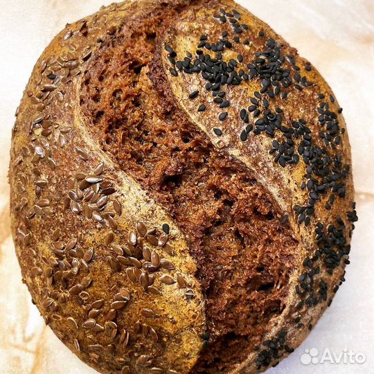 Хлеб на закваске (без дрожжевой)