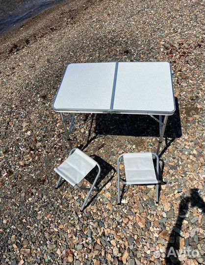 Стол +2стула складной туристический