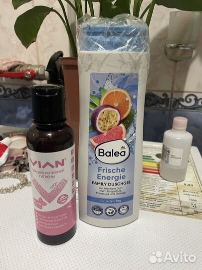 Гель для душа 500 мл и пенка для подмывания новое