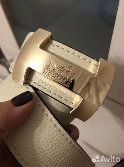 Ремень Hermes кожаный