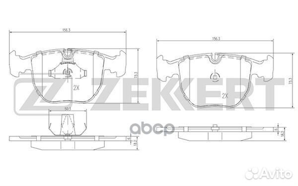 Колодки торм. диск. передн. Alpina B10 (E39) 96