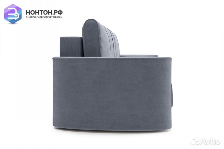 Диван еврокнижка Колибри 3-х местный темно-серый