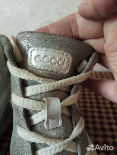 Кеды ботинки жен Ecco Дания нат кожа 39-40р