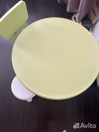 Детский стол, стул и табурет икеа маммут