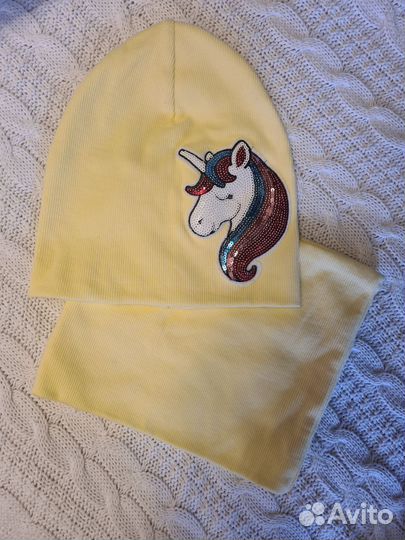 Комплект шапка, шарф