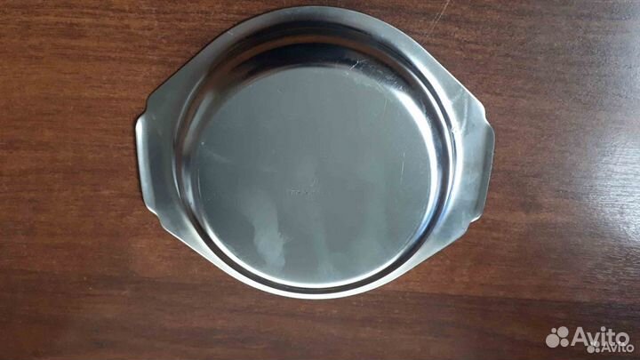 Тарелка миска селедочница нержавеющая СССР