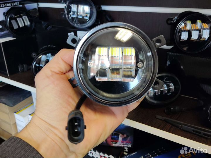 LED противотуманная фара Ford Focus 3 линза 2шт