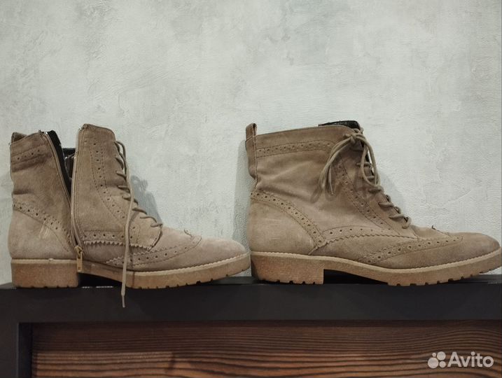 Ботинки из натуральной замши 41 размер