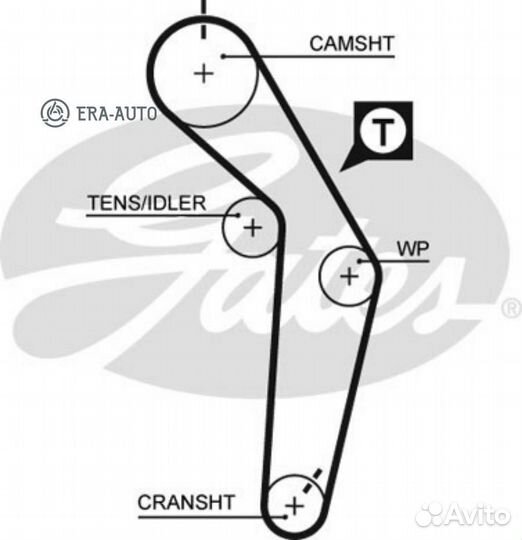 Gates 5182XS 92147x19 Ремень грм