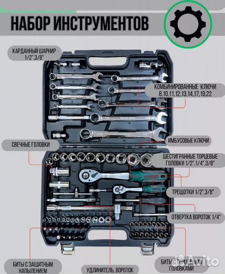 Набор инструментов 82 предмета