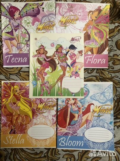 Канцтовары.Винкс,Карты.Тетради 12 и 18 листов