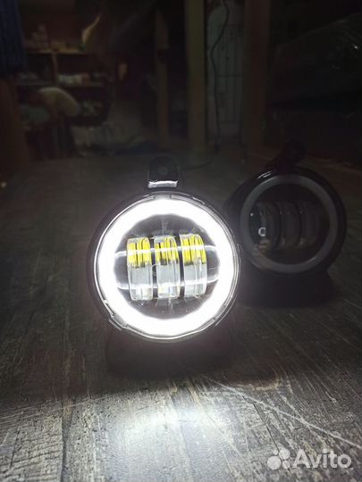 Противотуманки светодиод. Шевроле Нива Приора 50W