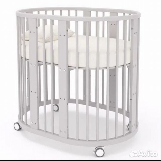 Детская кроватка трансформер с маятником 8 в 1