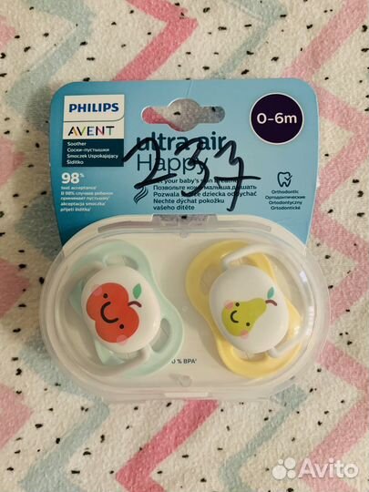 Новые соски-пустышки avent philips