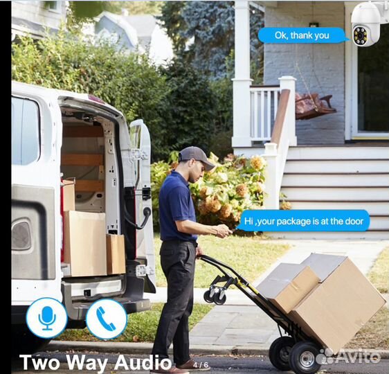 Поворотная камера уличная FullHD качество 2 мп