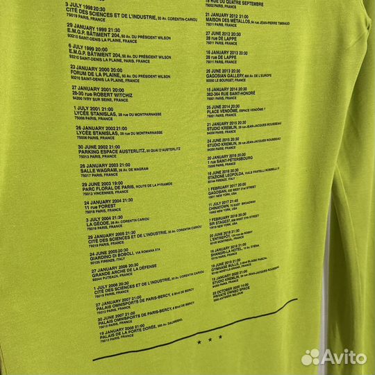 Raf Simons ss21 Equanimity Tour водолазка оригинал