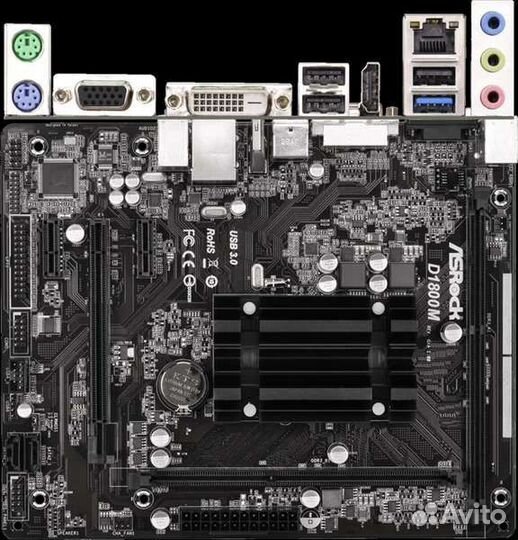Материнская плата asrock d1800m