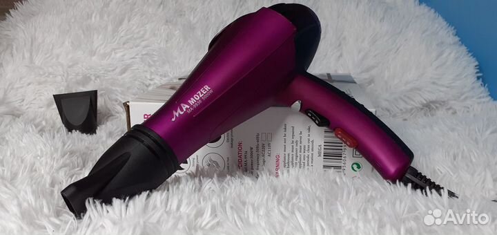 Фен Mozer Glamor Pro Ионизация Быстрая сушка Новый