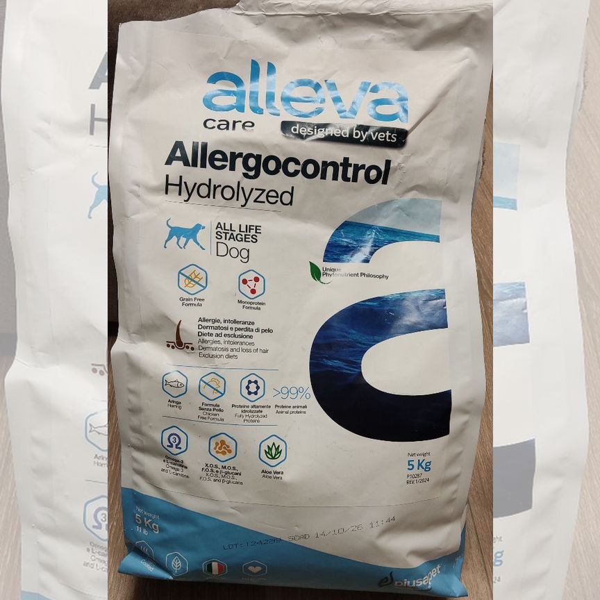 Корм alleva allergocontrol для собак, 5 кг