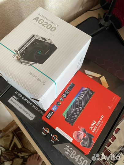 Ryzen 3600+B450M K+16 озу+Охлаждение