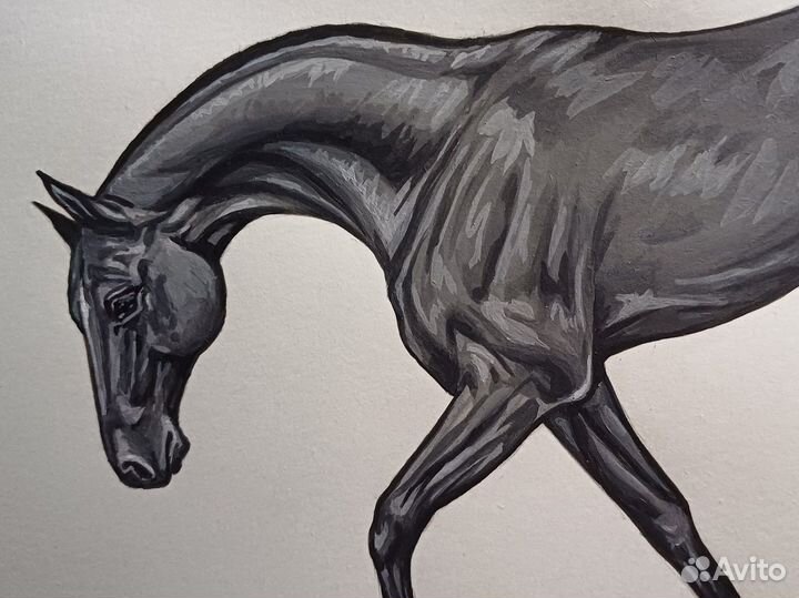 Картина с лошадью