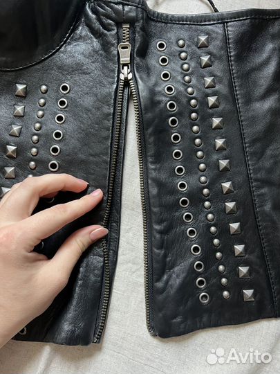 Корсет из натуральной кожи теленка Sisley